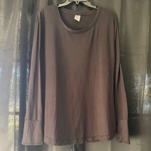 Super Soft Black Long Sleeve Women's Top